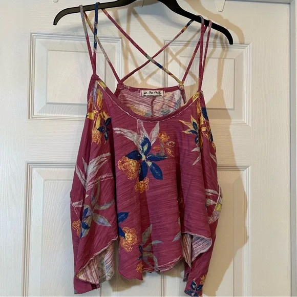 Free People Hey Girl Cotton Tank Top Size M - Picture 2 of 9